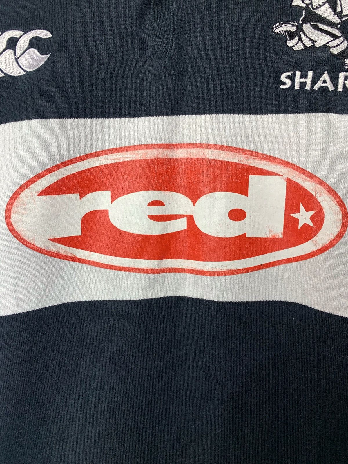 Canterbury of New Zealand × Vintage Vintage Canterbury Sharks 1995 Rugby Jersey Size US XL / EU 56 / 4 - 2 Thumbnail