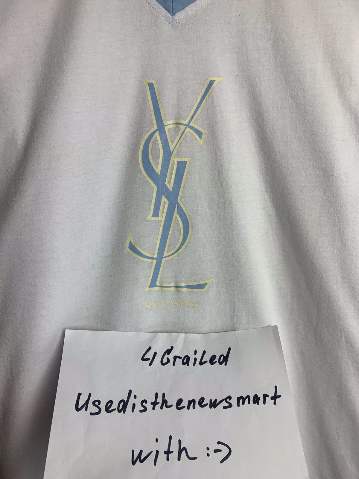 Other Vintage Yves Saint Laurent YSL T Shirt Size US XXL / EU 58 / 5 - 4 Thumbnail