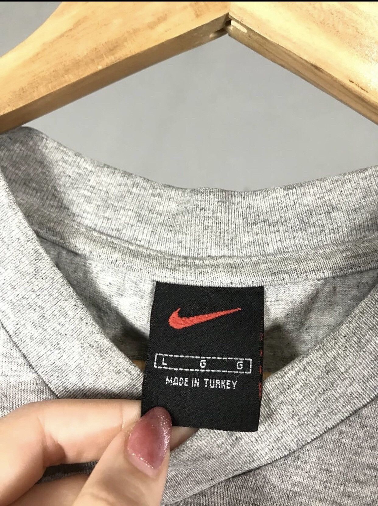 Nike × Vintage Nike swoosh streetwear vintage tee Size US L / EU 52-54 / 3 - 3 Thumbnail