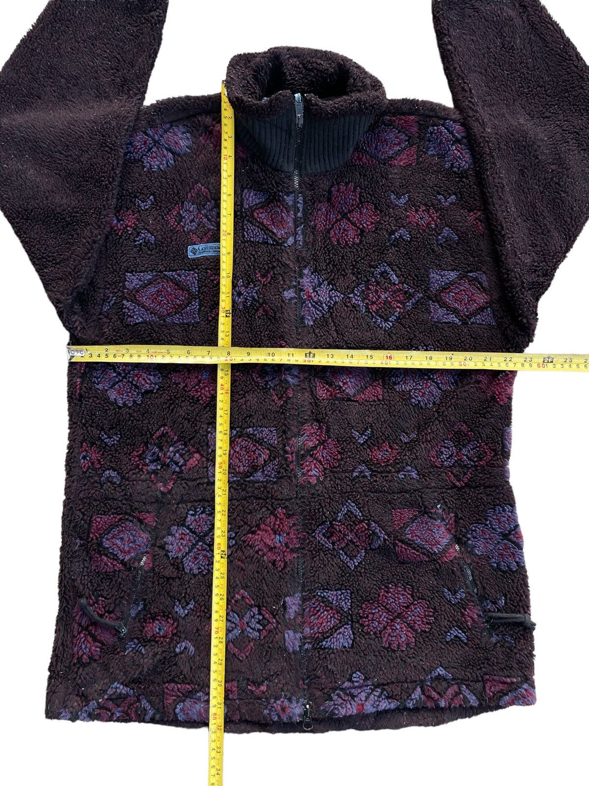 Columbia Columbia Jacquard Deep Pile Floral Fleece Blouson Jacket Size M / US 6-8 / IT 42-44 - 13 Thumbnail
