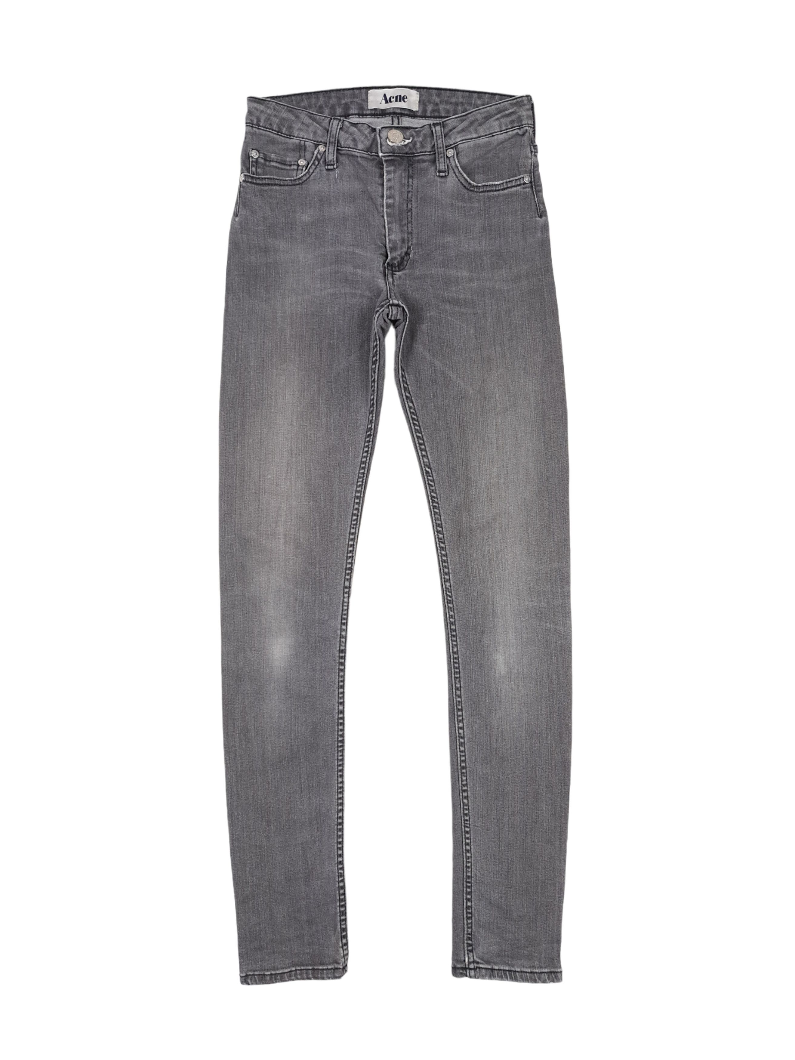 Acne Studios × Designer .Acne Studios Skinny 26/32 "Flex Nighster" Gray Denim Jeans Size 26" / US 2 / IT 38 - 1 Thumbnail