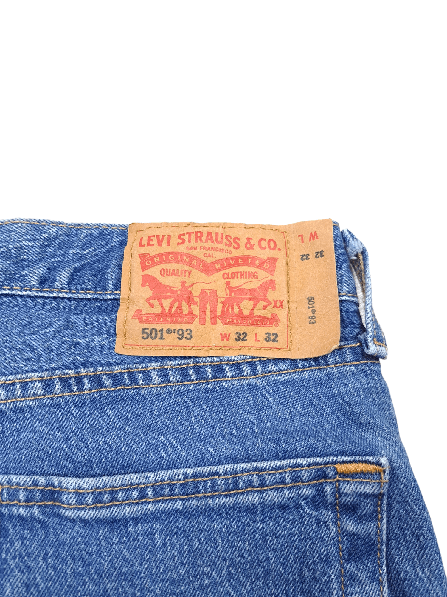 Levi's × Levi's Vintage Clothing × Vintage 💎 32/32 Bundle of 3x Levi's 501 93' Navy Straight Jeans Y2K Size US 32 / EU 48 - 5 Thumbnail