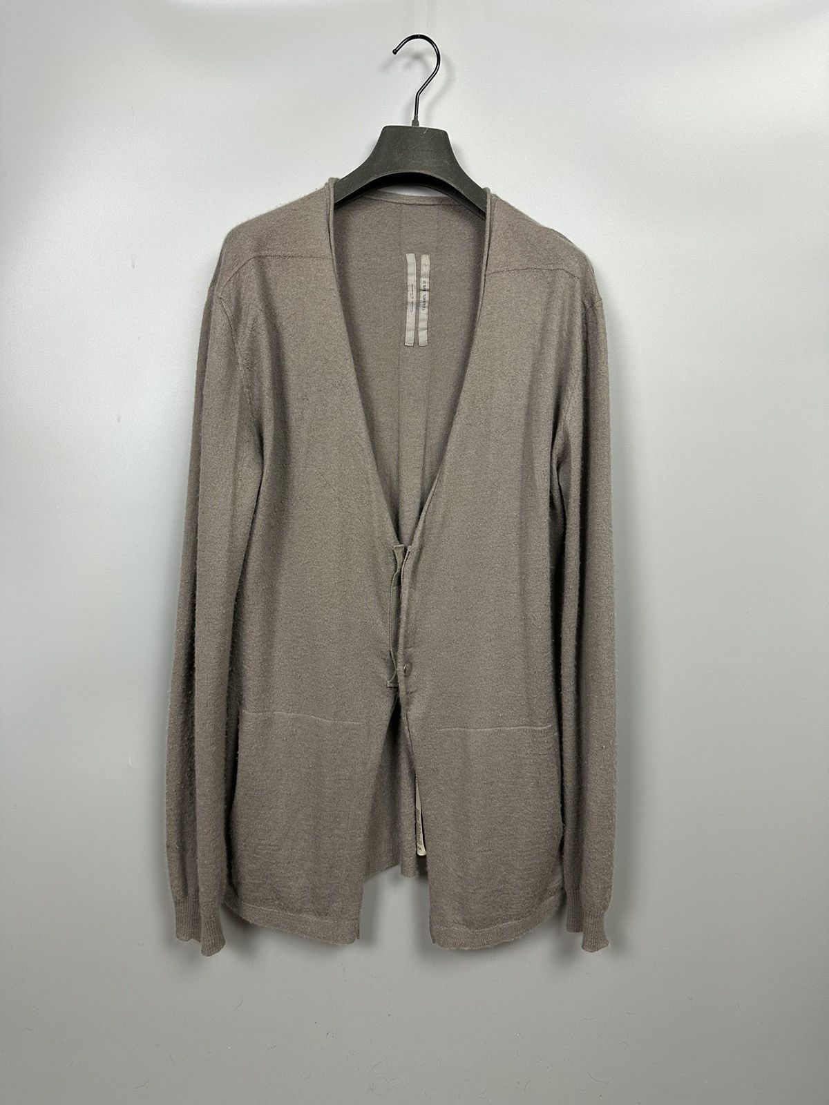 Rick Owens SS20 ‘TECUATL’ Dust Boiled Cashmere Cardigan Size US S / EU 44-46 / 1 - 1 Thumbnail