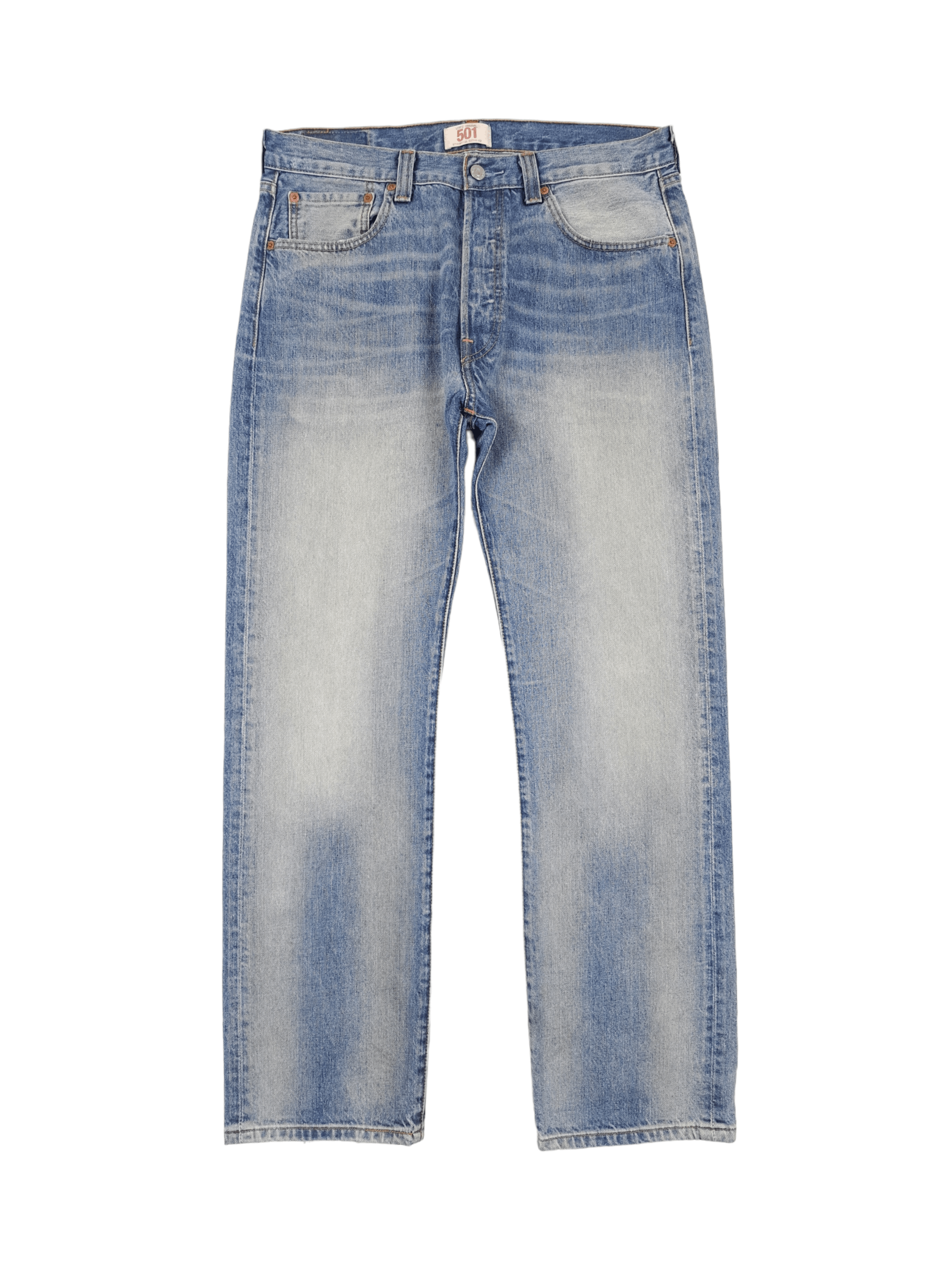 Levi's Vintage Clothing 💎 Size 34/32 Vintage 00's Levis 501 Acid Wash Blue Jeans Size US 34 / EU 50 - 1 Thumbnail