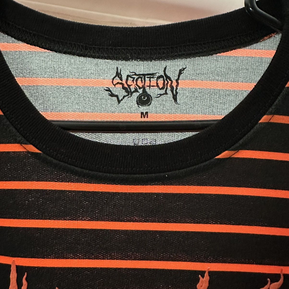 Section 8 Section 8: Hang In There (Black and Orange Stripe T Shirt) Size US M / EU 48-50 / 2 - 6 Thumbnail