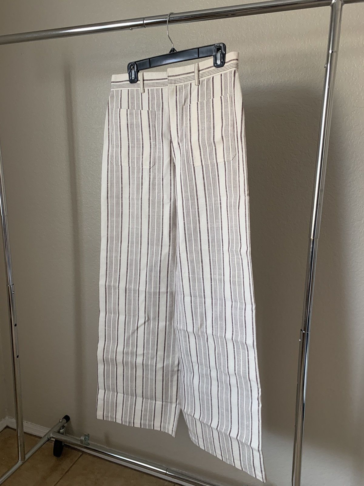 image of Dior $2600 Cotton-Silk Blend Straight Leg Pants in Cream, Men's (Size 30)