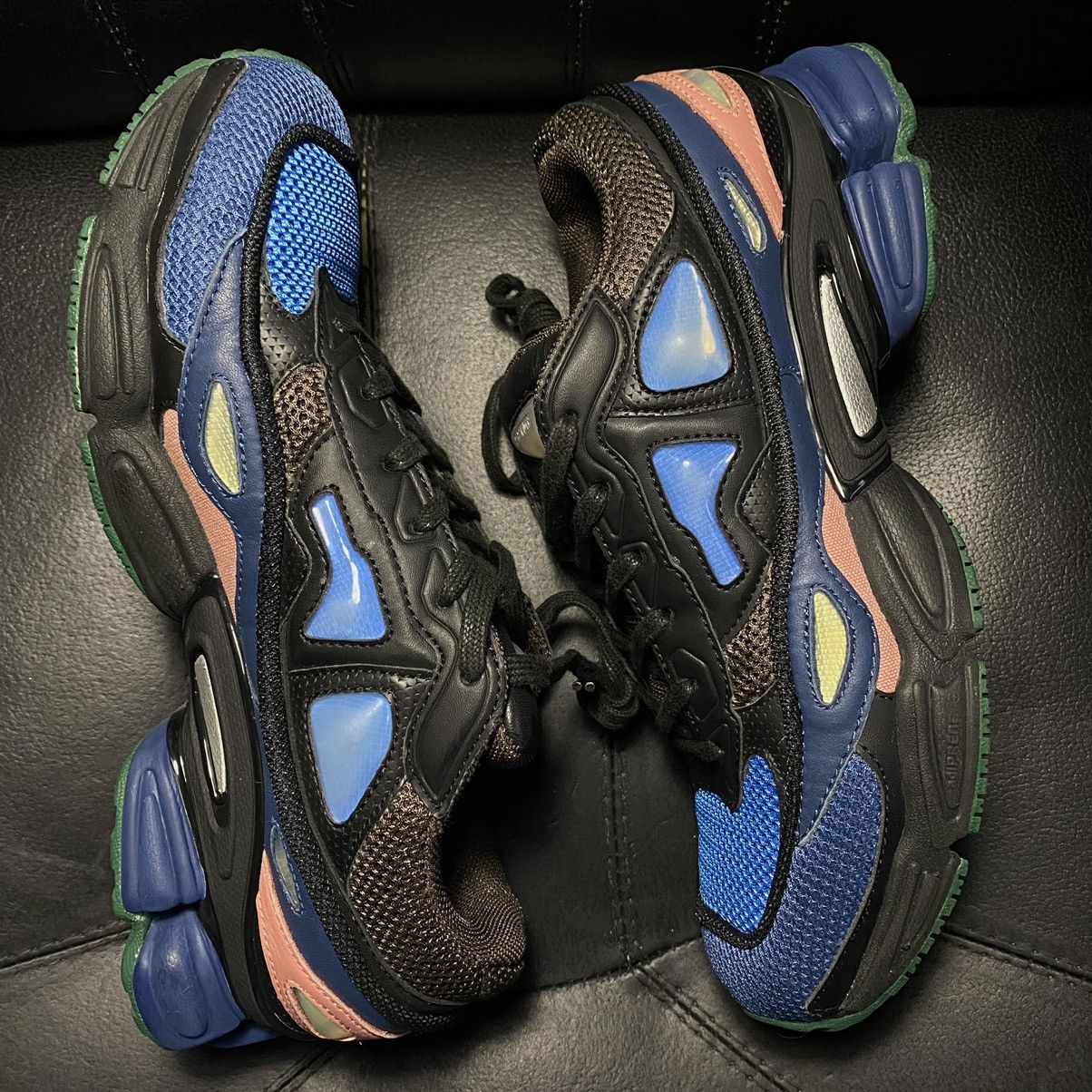 Adidas × Raf Simons Raf Simons Ozweego 2 Cblack | Dbrown | Drkgrn Size US 8 / EU 41 - 7 Thumbnail