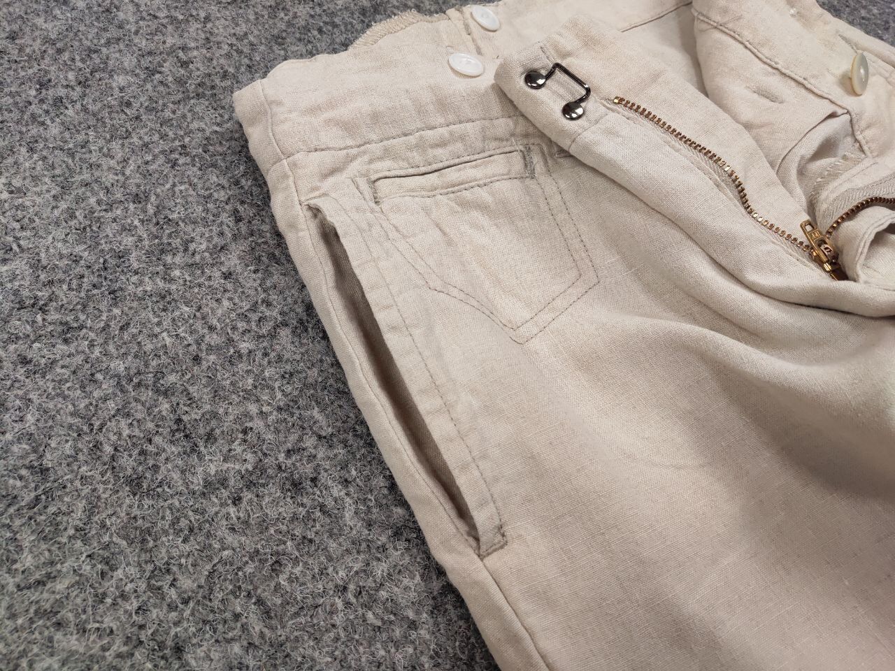 Journal Standard Journal Standard Linen Japan Designer Flared Trouser Pants Size 38" / US 16 / IT 52 - 12 Thumbnail
