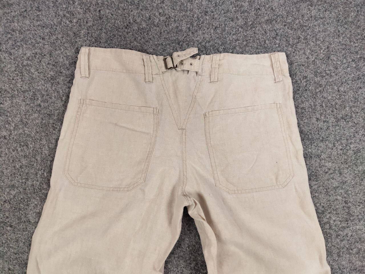 Journal Standard Journal Standard Linen Japan Designer Flared Trouser Pants Size 38" / US 16 / IT 52 - 16 Thumbnail