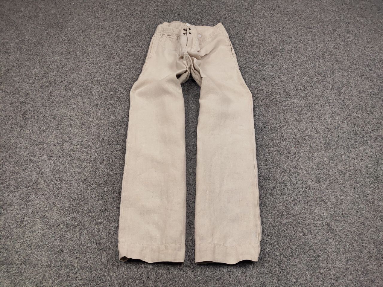 Journal Standard Journal Standard Linen Japan Designer Flared Trouser Pants Size 38" / US 16 / IT 52 - 2 Thumbnail