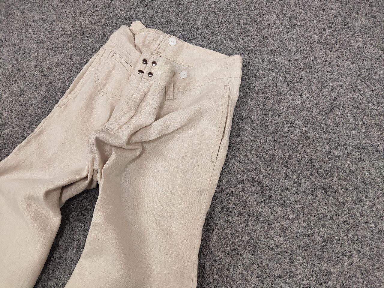 Journal Standard Journal Standard Linen Japan Designer Flared Trouser Pants Size 38" / US 16 / IT 52 - 4 Thumbnail