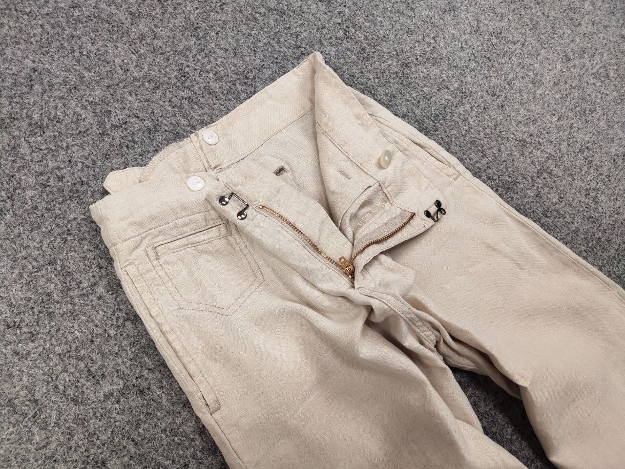 Journal Standard Journal Standard Linen Japan Designer Flared Trouser Pants Size 38" / US 16 / IT 52 - 11 Thumbnail