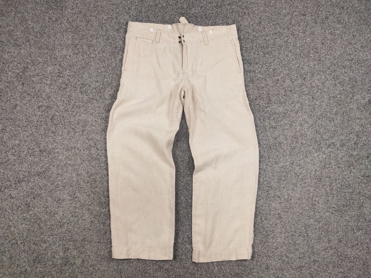 Journal Standard Journal Standard Linen Japan Designer Flared Trouser Pants Size 38" / US 16 / IT 52 - 13 Thumbnail