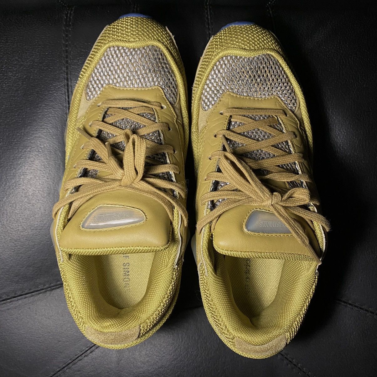 Adidas × Raf Simons Raf Simons Ozweego 2 Khaki | Surf Blue | Pyrite Size US 8.5 / EU 41-42 - 4 Thumbnail