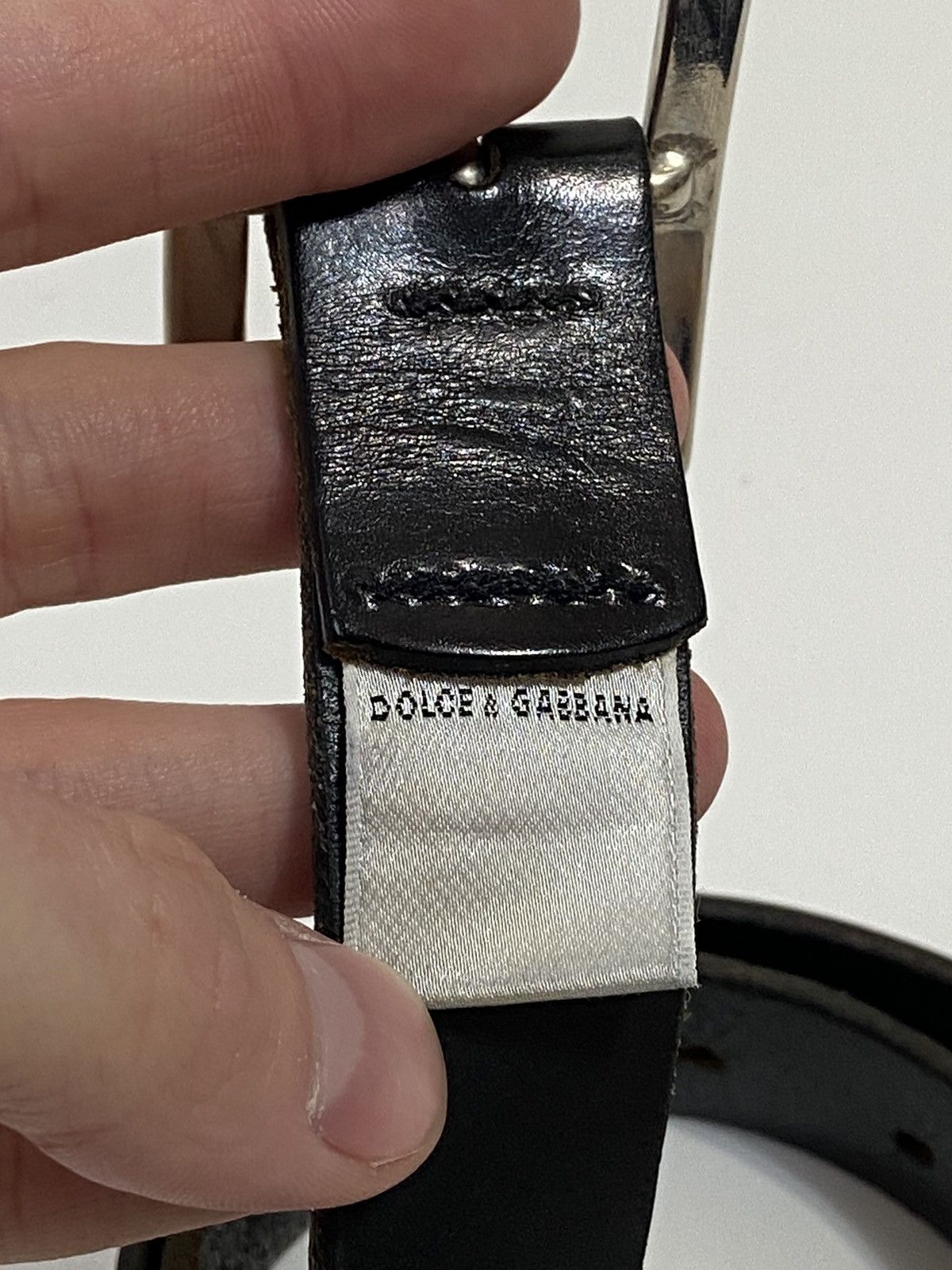 Dolce & Gabbana Dolce Gabbana Vintage Leather Belt Size ONE SIZE - 5 Thumbnail