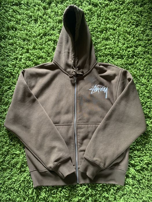 Stussy hoodie zip up hot sale