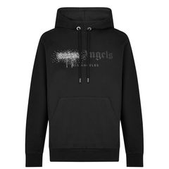 Palm Angels Rhinestone Logo Oth Hoodie