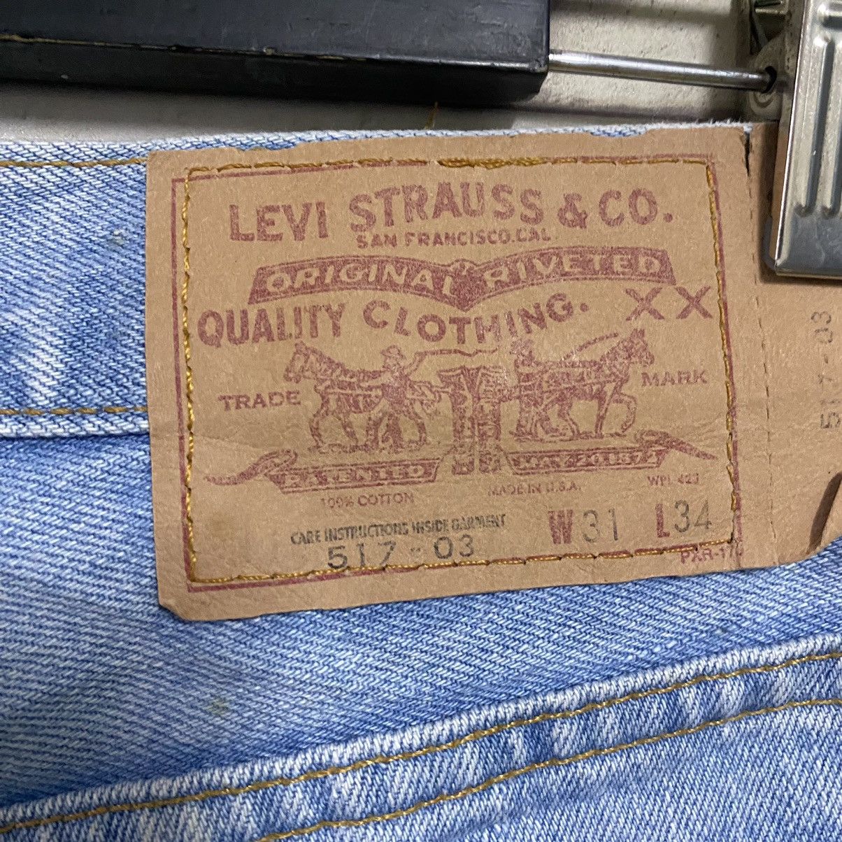 Levi's Vintage 90s Levis 517 Flare Jeans lightwash Size US 30 / EU 46 - 13 Thumbnail