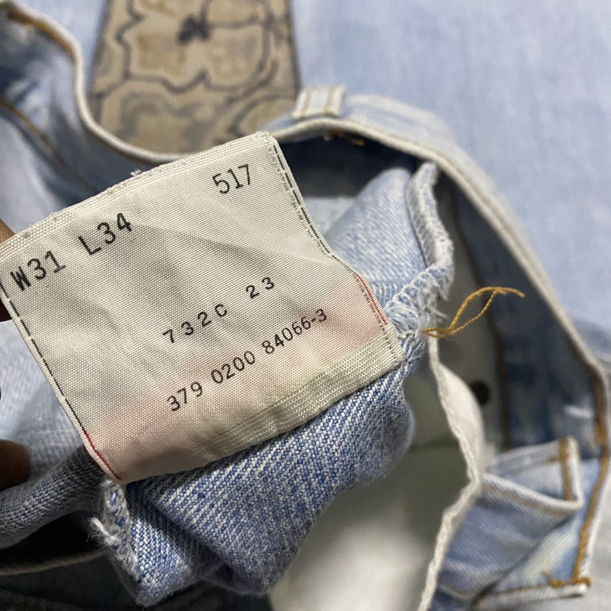 Levi's Vintage 90s Levis 517 Flare Jeans lightwash Size US 30 / EU 46 - 15 Thumbnail