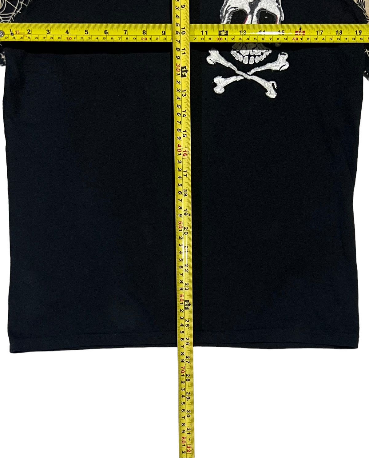 BACK STREET DOMESTIC JAPAN BIG EMBROIDERY SKULLS SHIRT