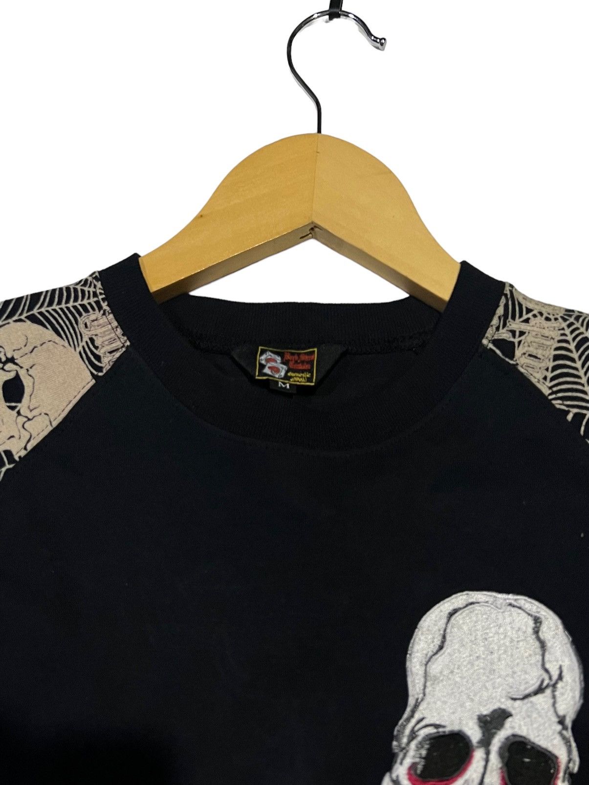 BACK STREET DOMESTIC JAPAN BIG EMBROIDERY SKULLS SHIRT