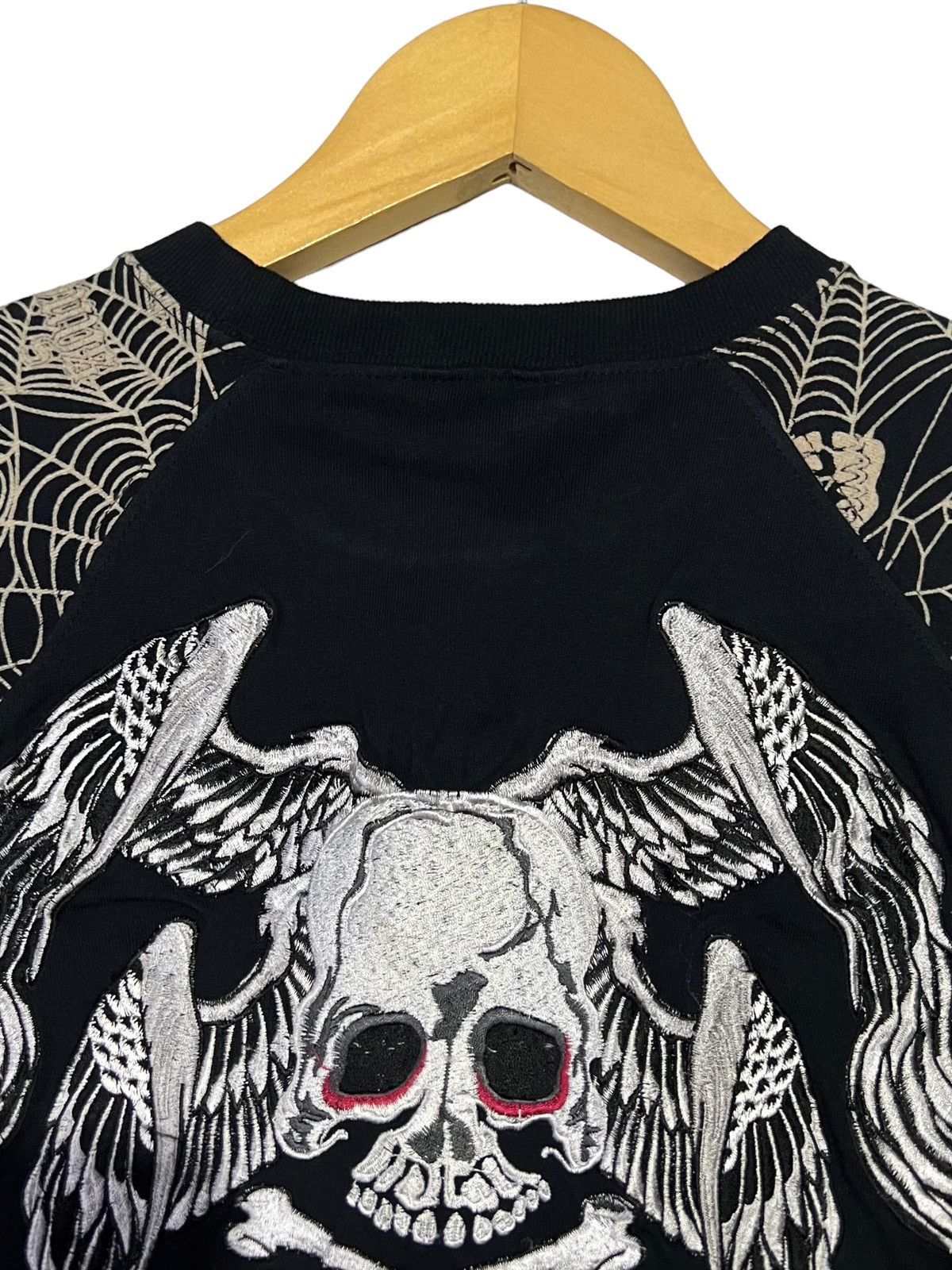 BACK STREET DOMESTIC JAPAN BIG EMBROIDERY SKULLS SHIRT