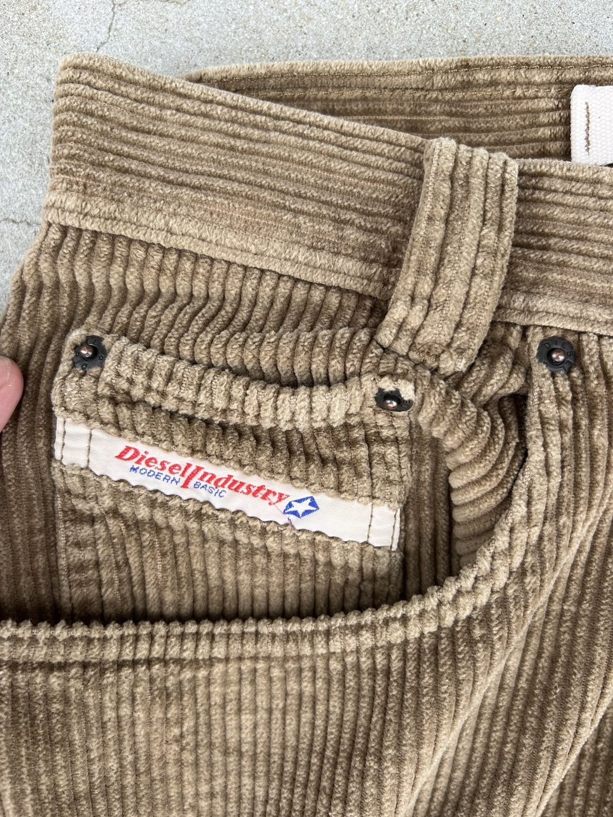 Diesel × Vintage Vintage Diesel Corduroy Brown Pants Size US 32 / EU 48 - 10 Thumbnail