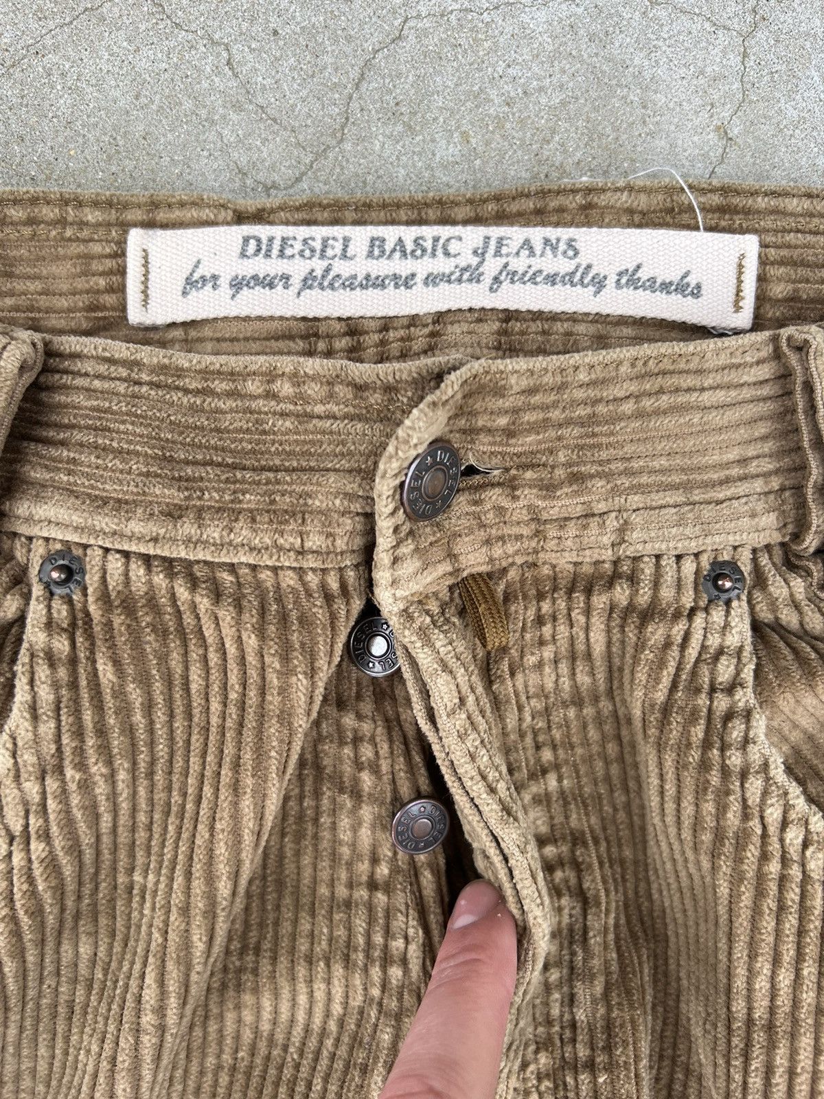 Diesel × Vintage Vintage Diesel Corduroy Brown Pants Size US 32 / EU 48 - 9 Thumbnail