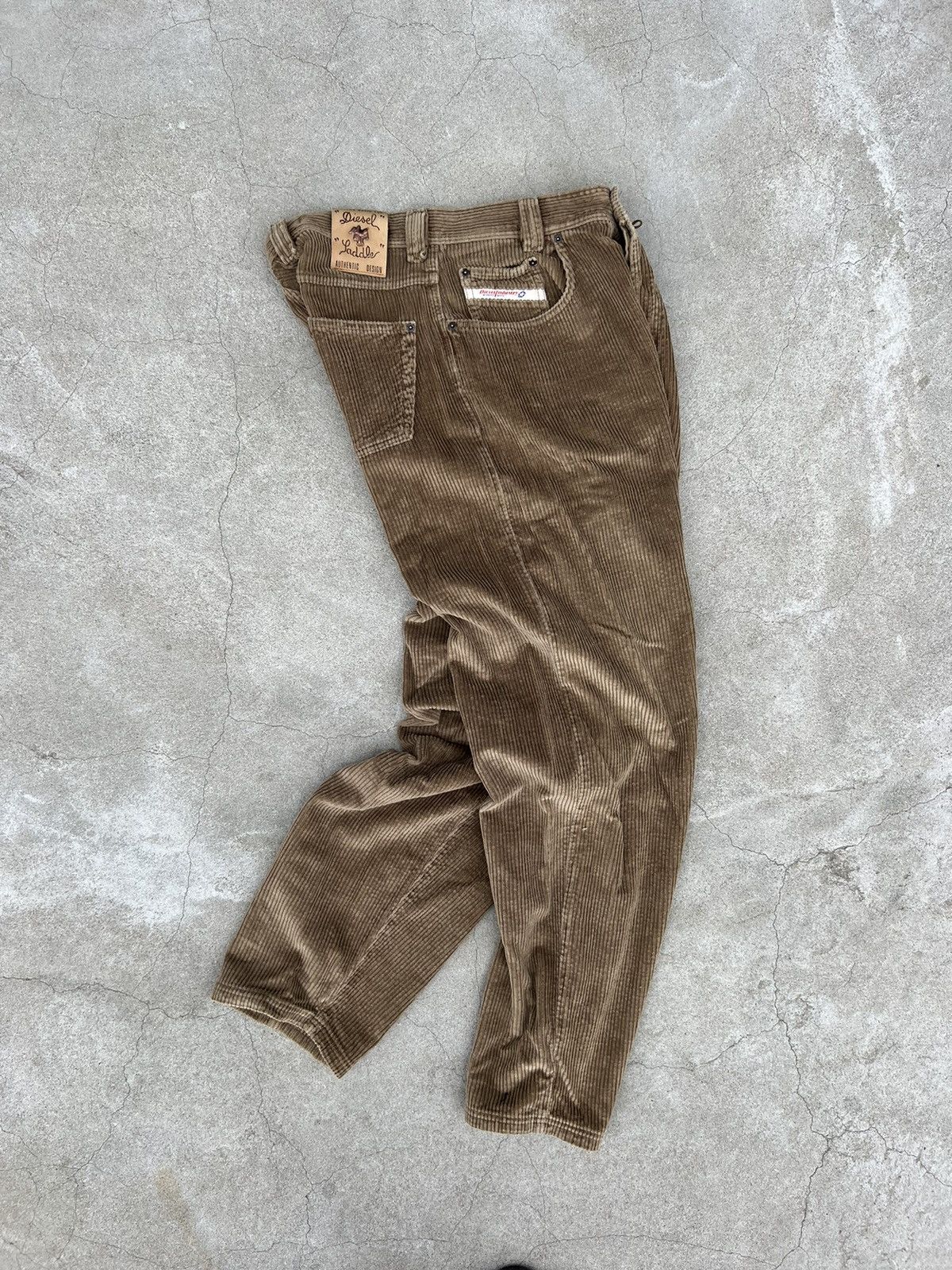 Diesel × Vintage Vintage Diesel Corduroy Brown Pants Size US 32 / EU 48 - 2 Thumbnail
