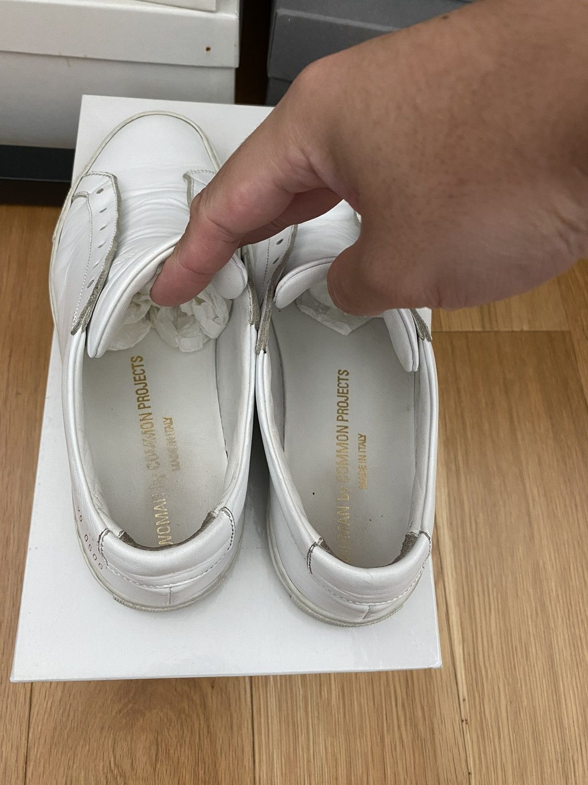 Common Projects White Original Achilles Low Sneaker size 36 FULL BOX Size US 6 / IT 36 - 5 Thumbnail