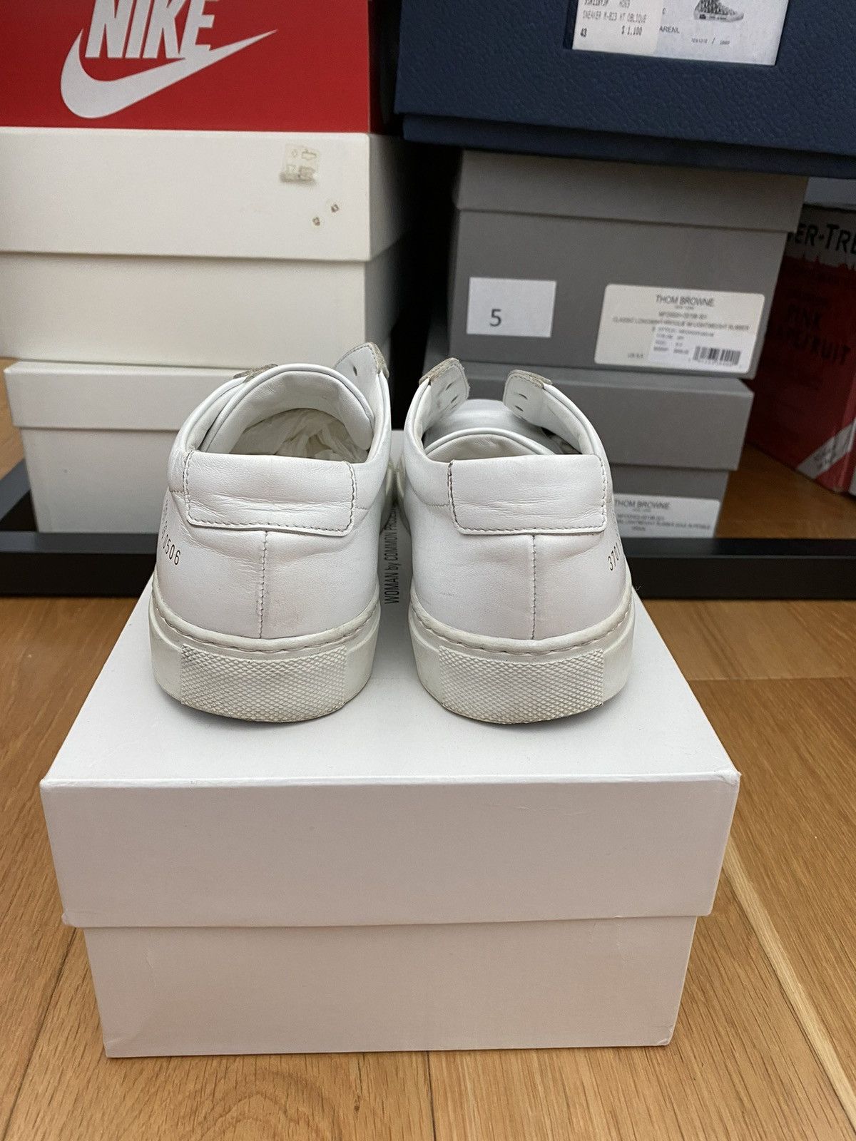 Common Projects White Original Achilles Low Sneaker size 36 FULL BOX Size US 6 / IT 36 - 4 Thumbnail