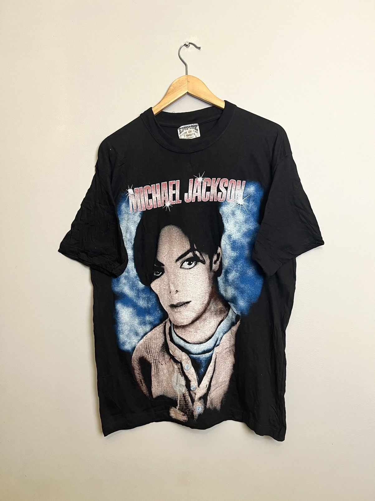 Band Tees Rare Vintage 90s Michael Jackson King Of Pop Music Band Tee Size US L / EU 52-54 / 3 - 1 Thumbnail