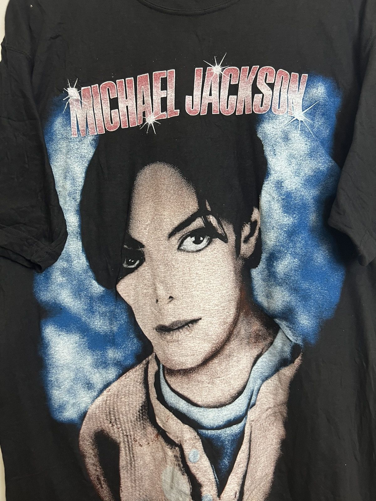 Band Tees Rare Vintage 90s Michael Jackson King Of Pop Music Band Tee Size US L / EU 52-54 / 3 - 4 Thumbnail