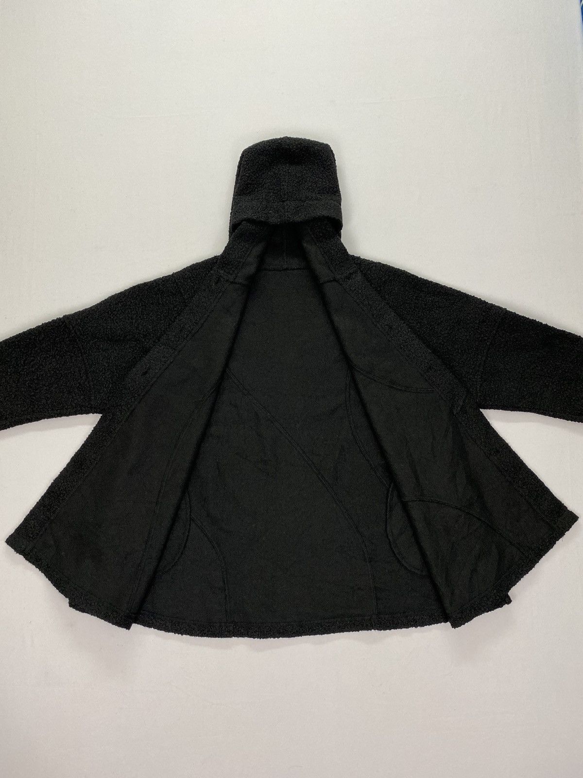 Designer × Hiroko Koshino Homme Hiroko Dessiner Fleece Hooded Jacket Size M / US 6-8 / IT 42-44 - 7 Thumbnail