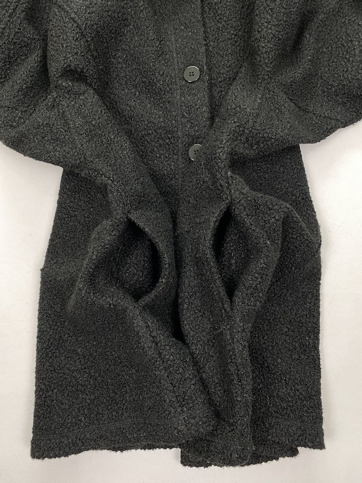 Designer × Hiroko Koshino Homme Hiroko Dessiner Fleece Hooded Jacket Size M / US 6-8 / IT 42-44 - 8 Thumbnail