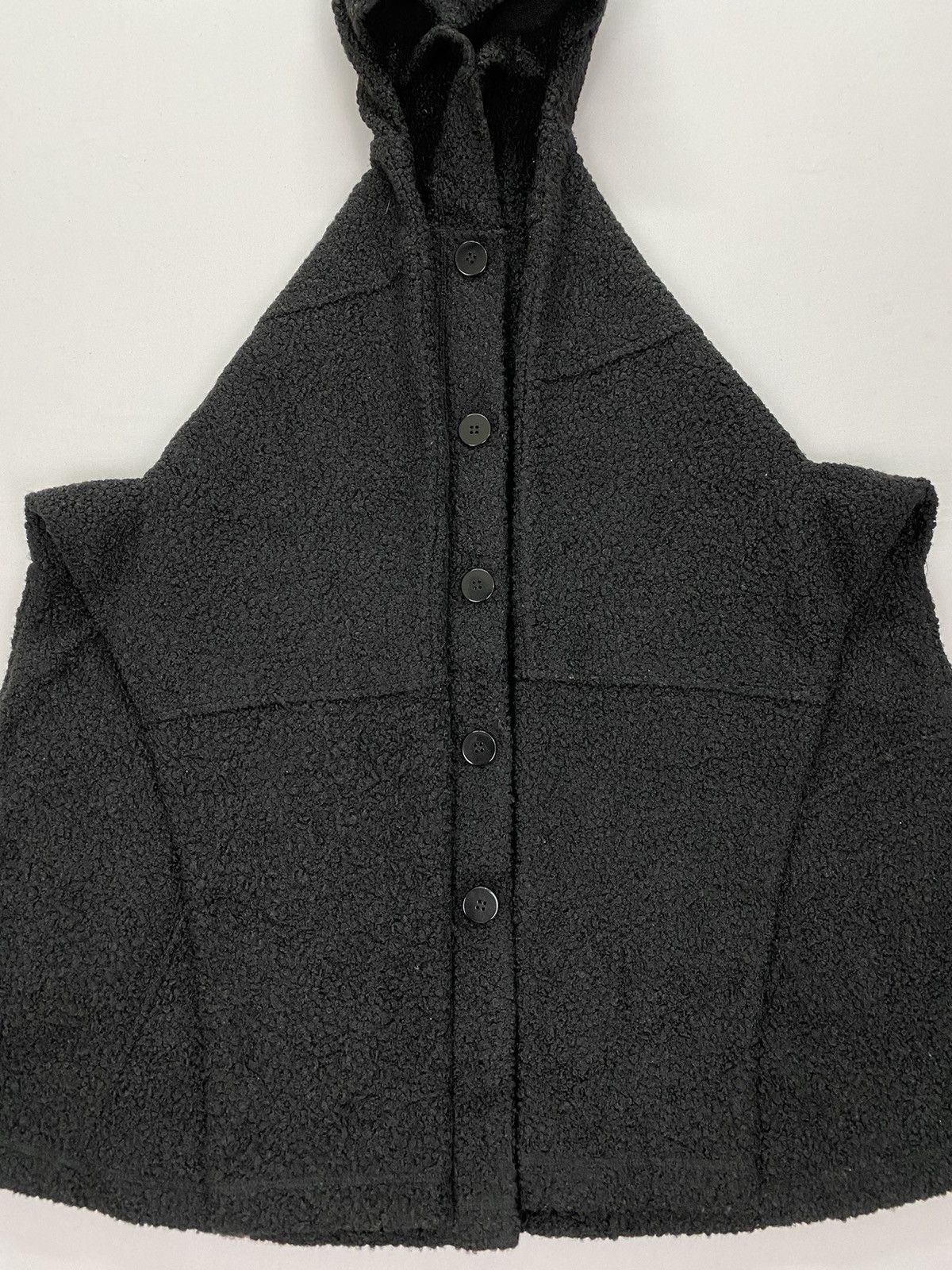 Designer × Hiroko Koshino Homme Hiroko Dessiner Fleece Hooded Jacket Size M / US 6-8 / IT 42-44 - 5 Thumbnail