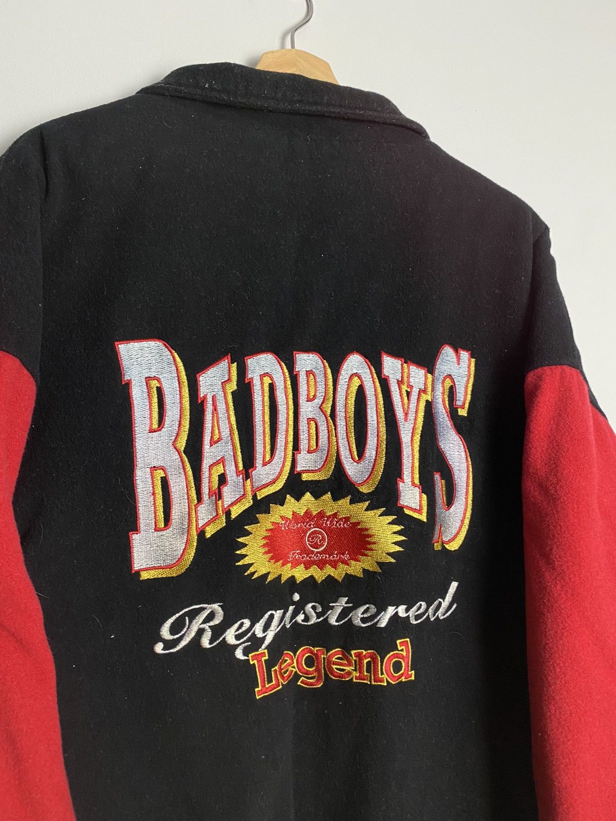 Vintage Rare Vintage 90s Bad Boys Wool Baseball College Jacket Size US XL / EU 56 / 4 - 3 Thumbnail