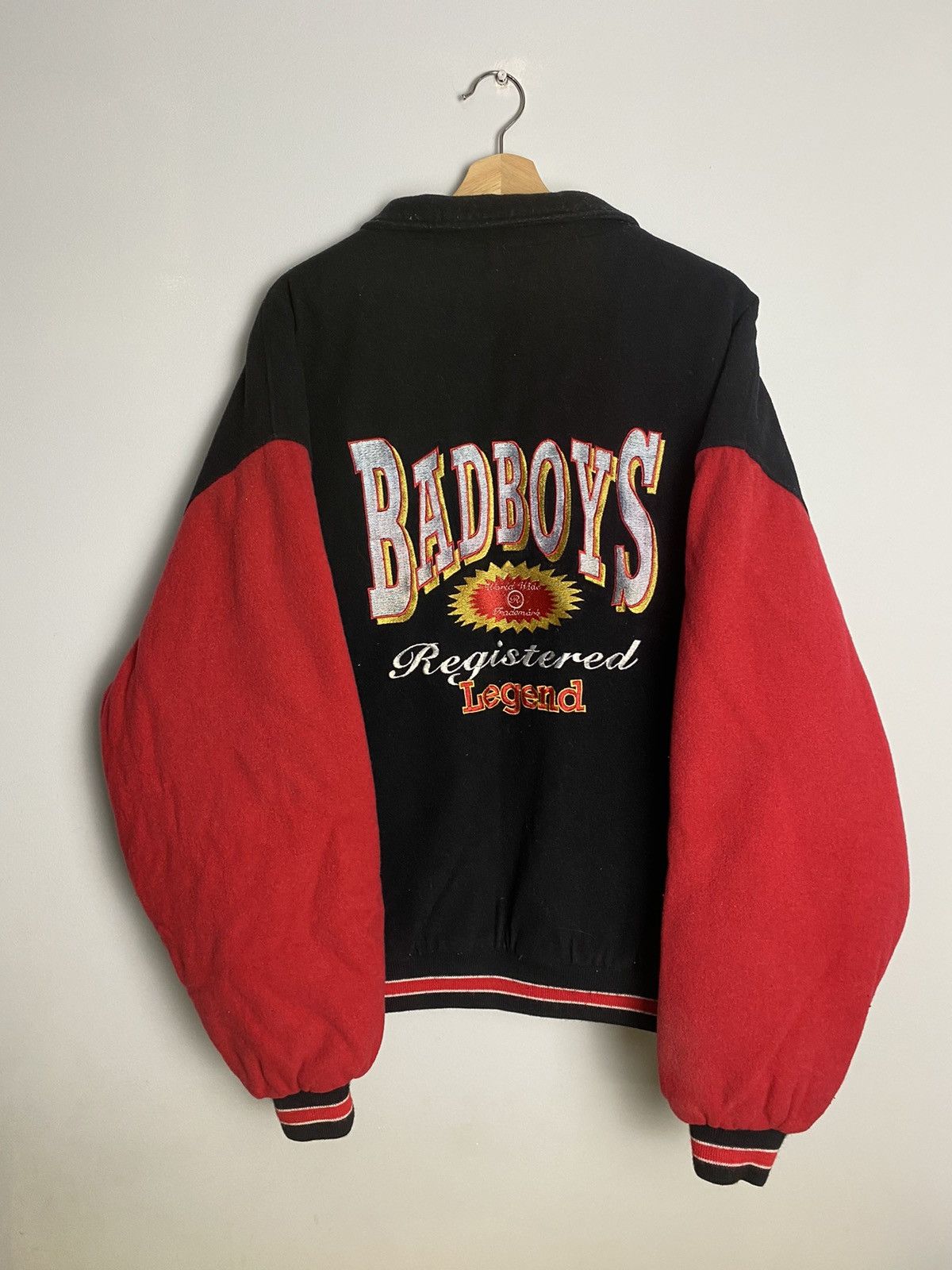 Vintage Rare Vintage 90s Bad Boys Wool Baseball College Jacket Size US XL / EU 56 / 4 - 1 Thumbnail