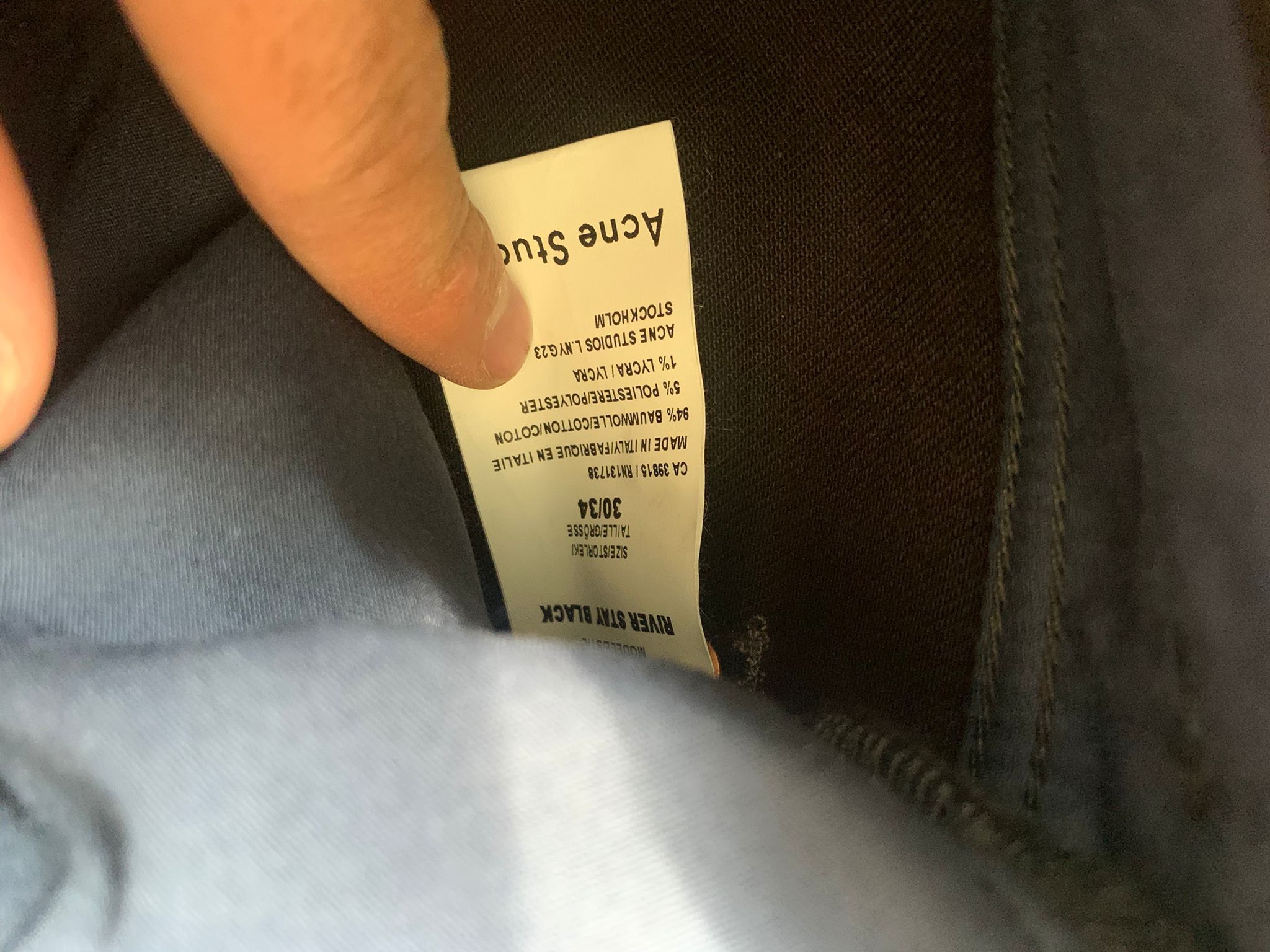Acne Studios River Denim in Stay Black Size US 30 / EU 46 - 14 Thumbnail