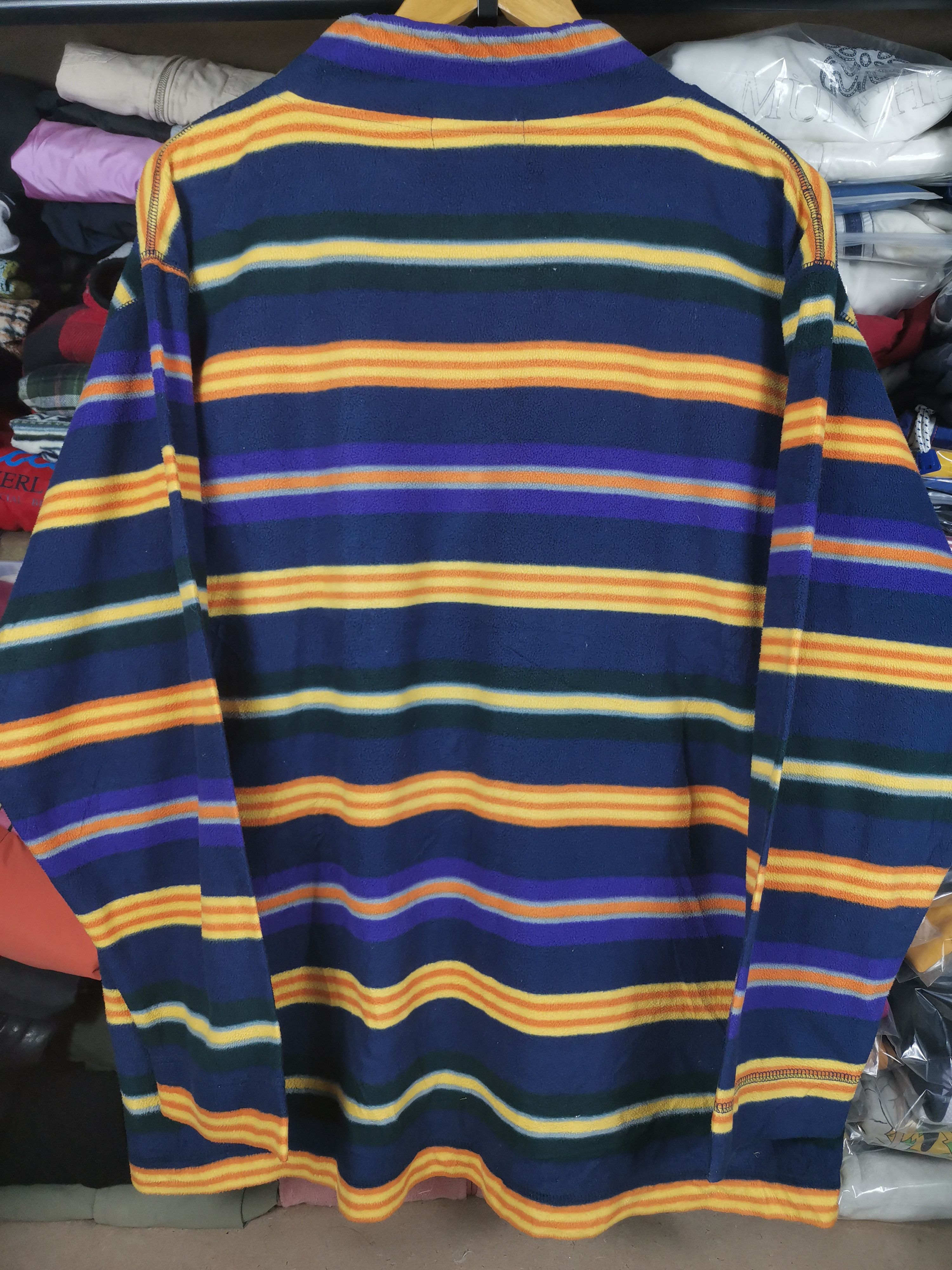 Japanese Brand Vintage Japanese Brand Power Trick Rainbow Stripes Sweater Size US L / EU 52-54 / 3 - 3 Thumbnail