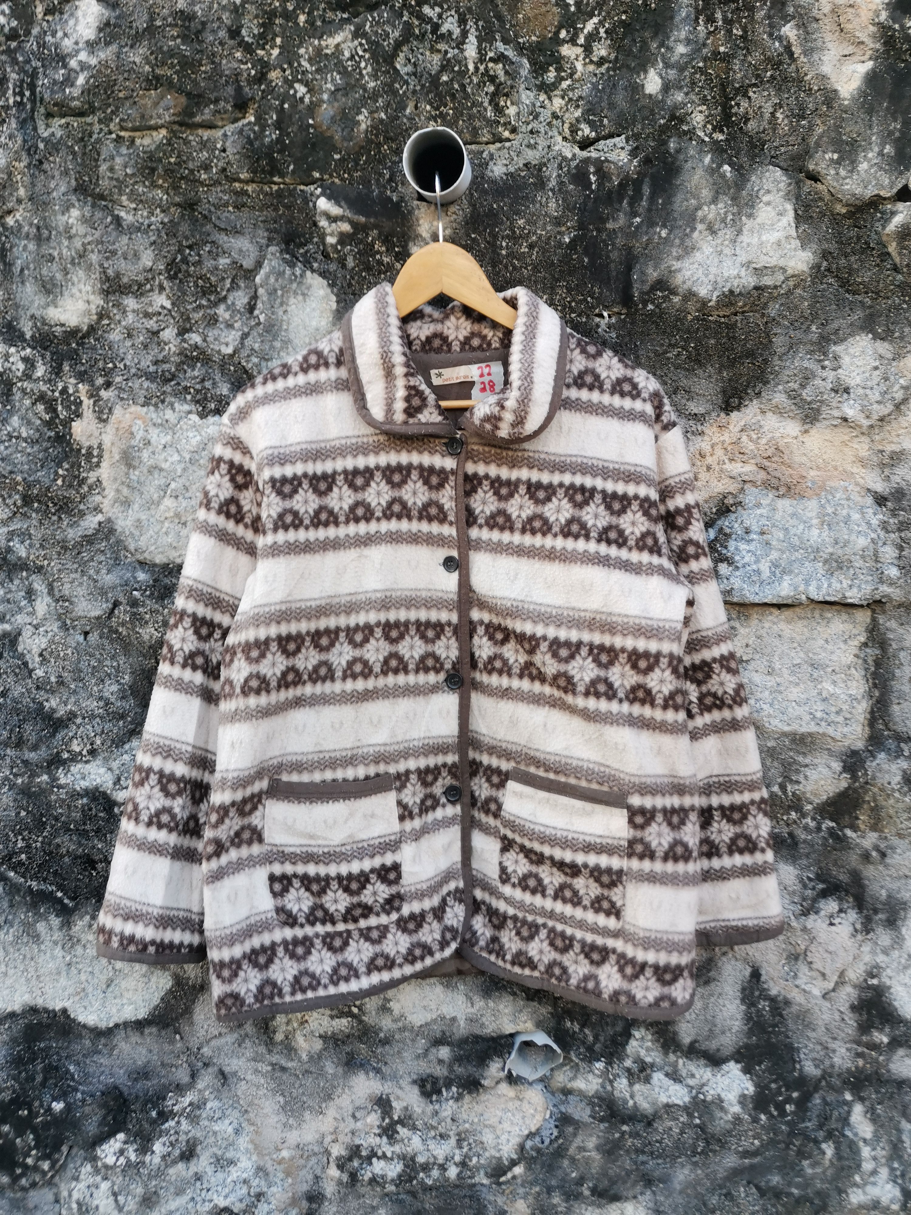 image of Avant Garde x Vintage Petit Marais Navajo Native Jacket in Brown, Men's (Size Medium)