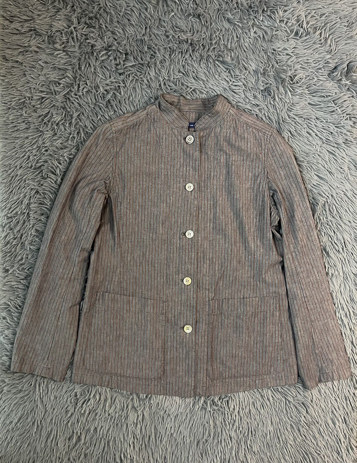 Japanese Brand × Vintage Spick and Span made in Japan striped jacket avant garde Size M / US 6-8 / IT 42-44 - 1 Thumbnail