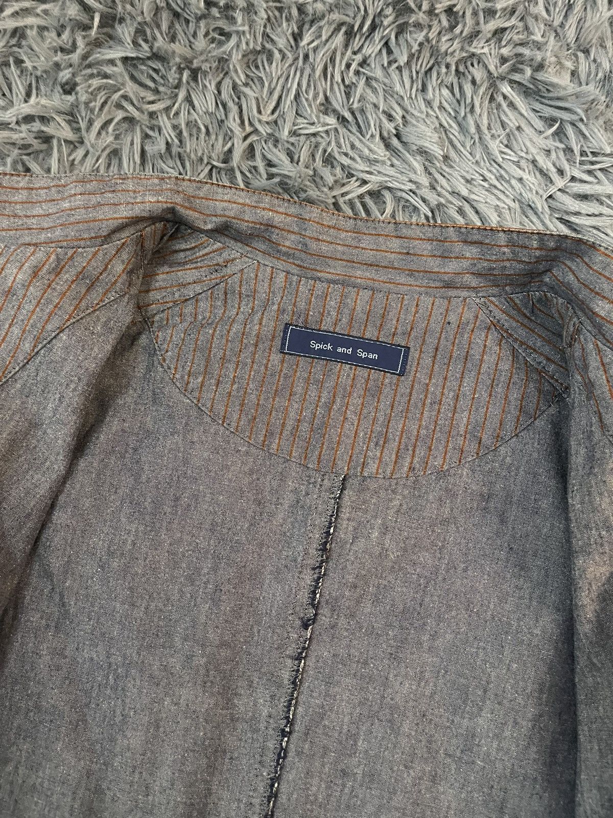 Japanese Brand × Vintage Spick and Span made in Japan striped jacket avant garde Size M / US 6-8 / IT 42-44 - 6 Thumbnail