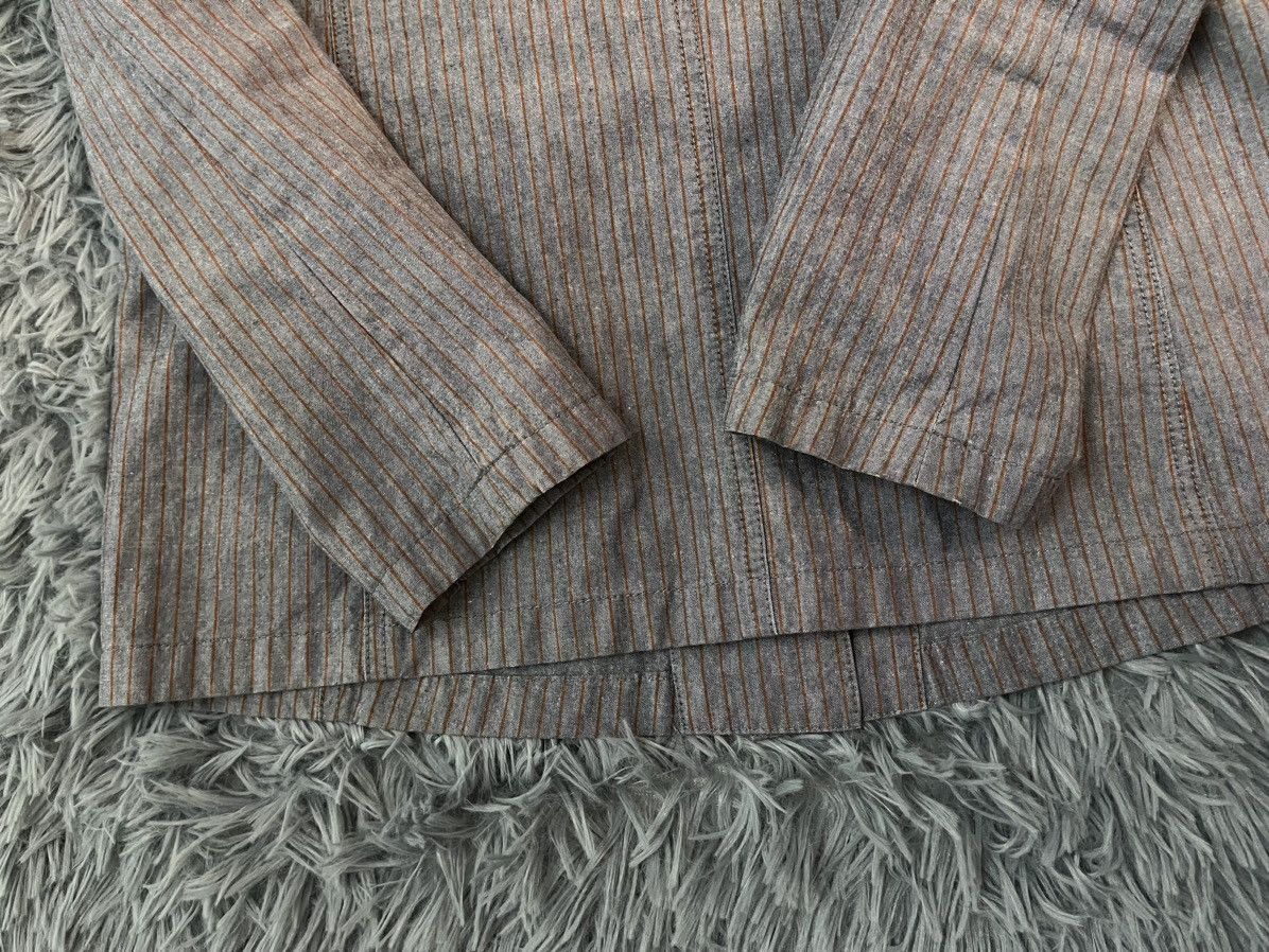 Japanese Brand × Vintage Spick and Span made in Japan striped jacket avant garde Size M / US 6-8 / IT 42-44 - 11 Thumbnail