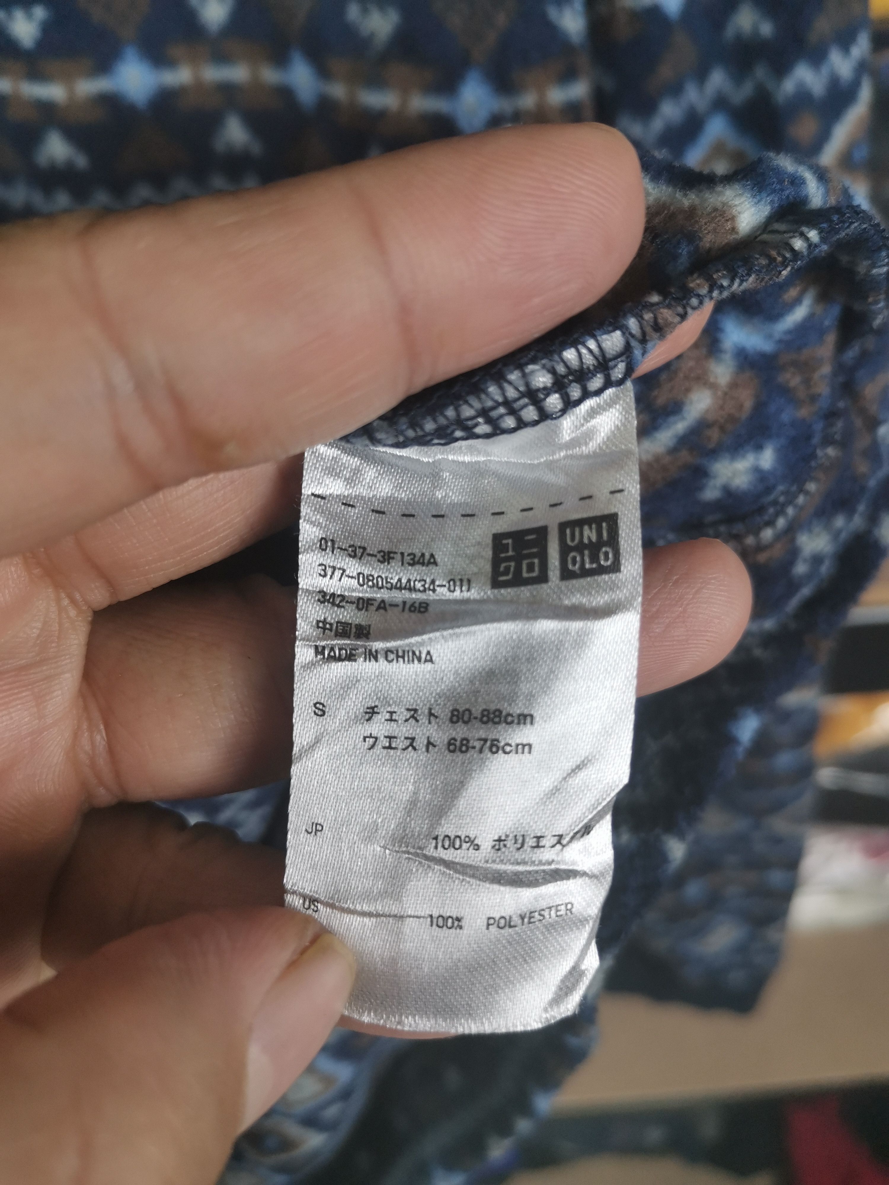 Japanese Brand Uniqlo Navajo Native Fullprint Long Sleeve Shirt Size US S / EU 44-46 / 1 - 3 Thumbnail