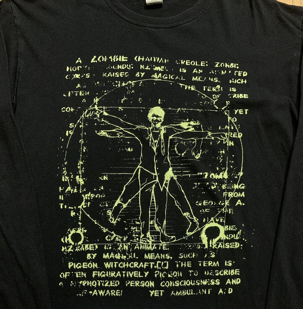 Vintage Zombie Man Leonardo Da Vinci Longsleeve Size US L / EU 52-54 / 3 - 3 Thumbnail
