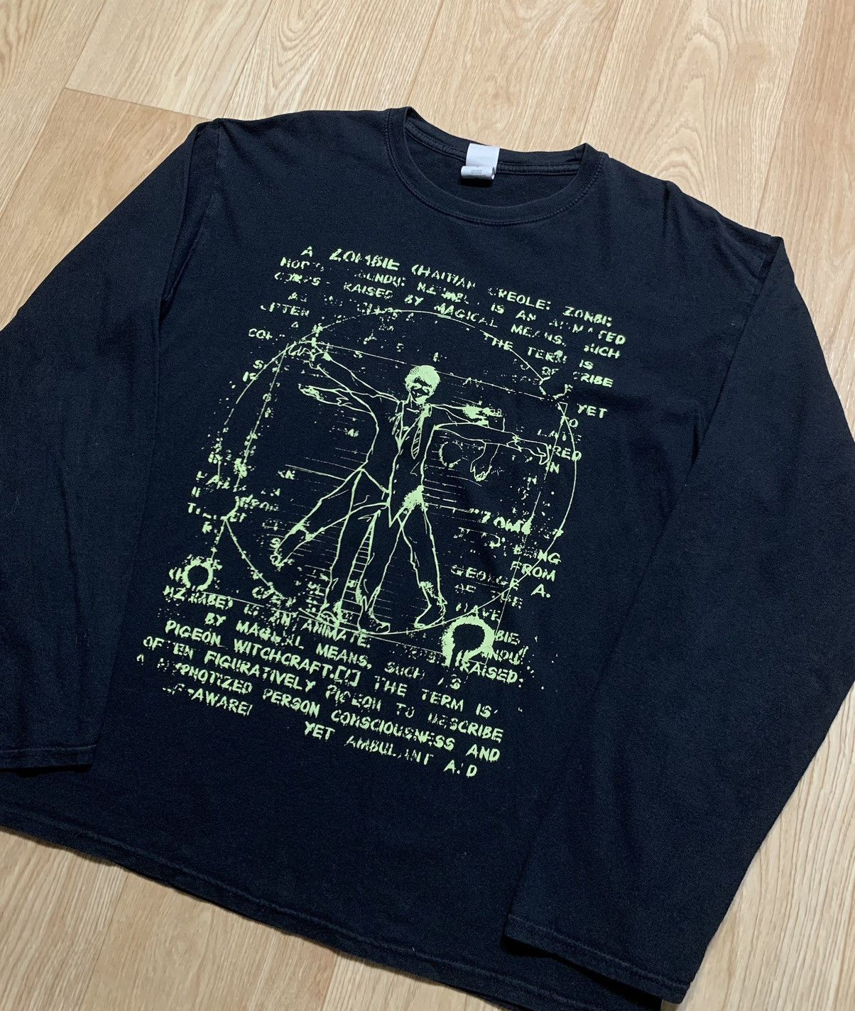 Vintage Zombie Man Leonardo Da Vinci Longsleeve Size US L / EU 52-54 / 3 - 2 Thumbnail