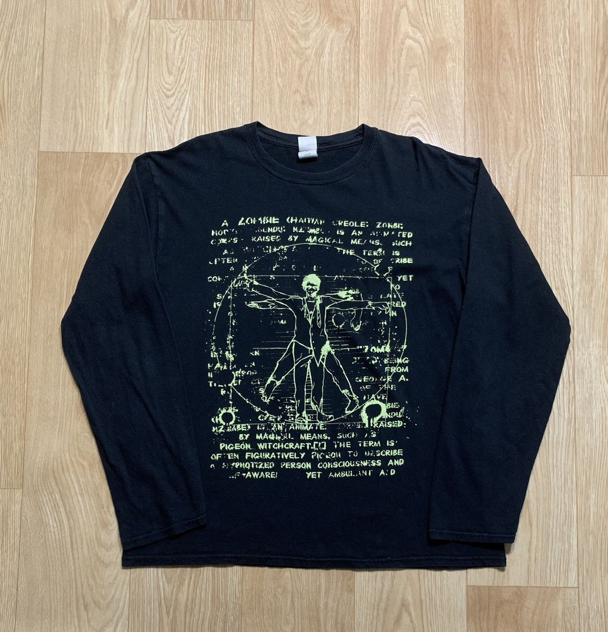 Vintage Zombie Man Leonardo Da Vinci Longsleeve Size US L / EU 52-54 / 3 - 1 Thumbnail