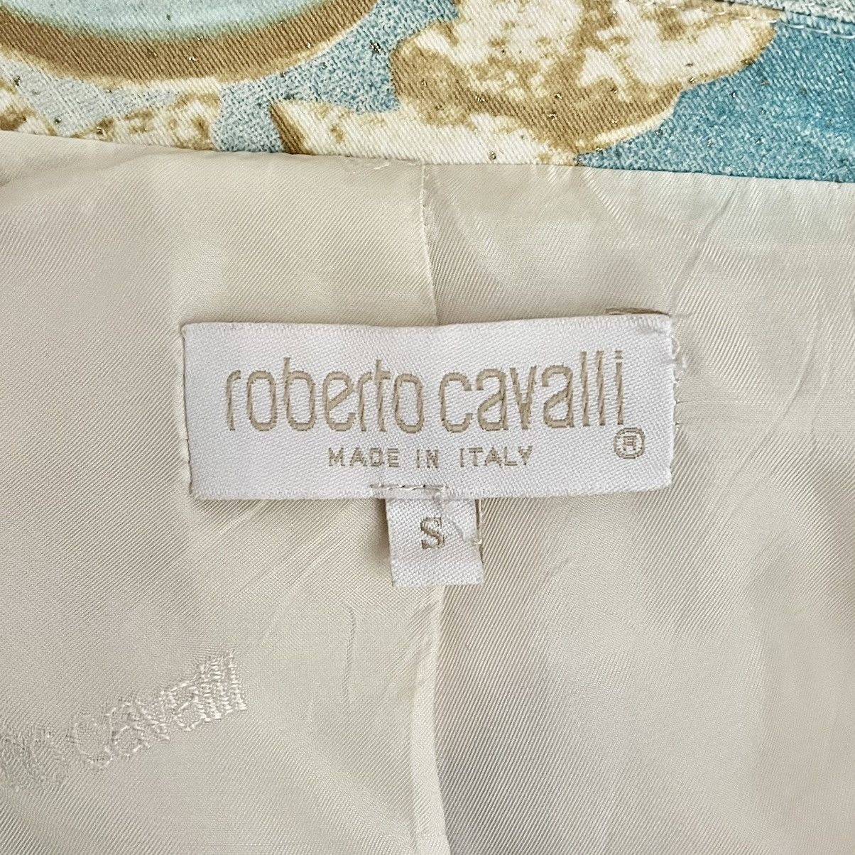Roberto Cavalli Roberto Cavalli Rare multicolored face printed cotton blazer Size S / US 4 / IT 40 - 8 Thumbnail