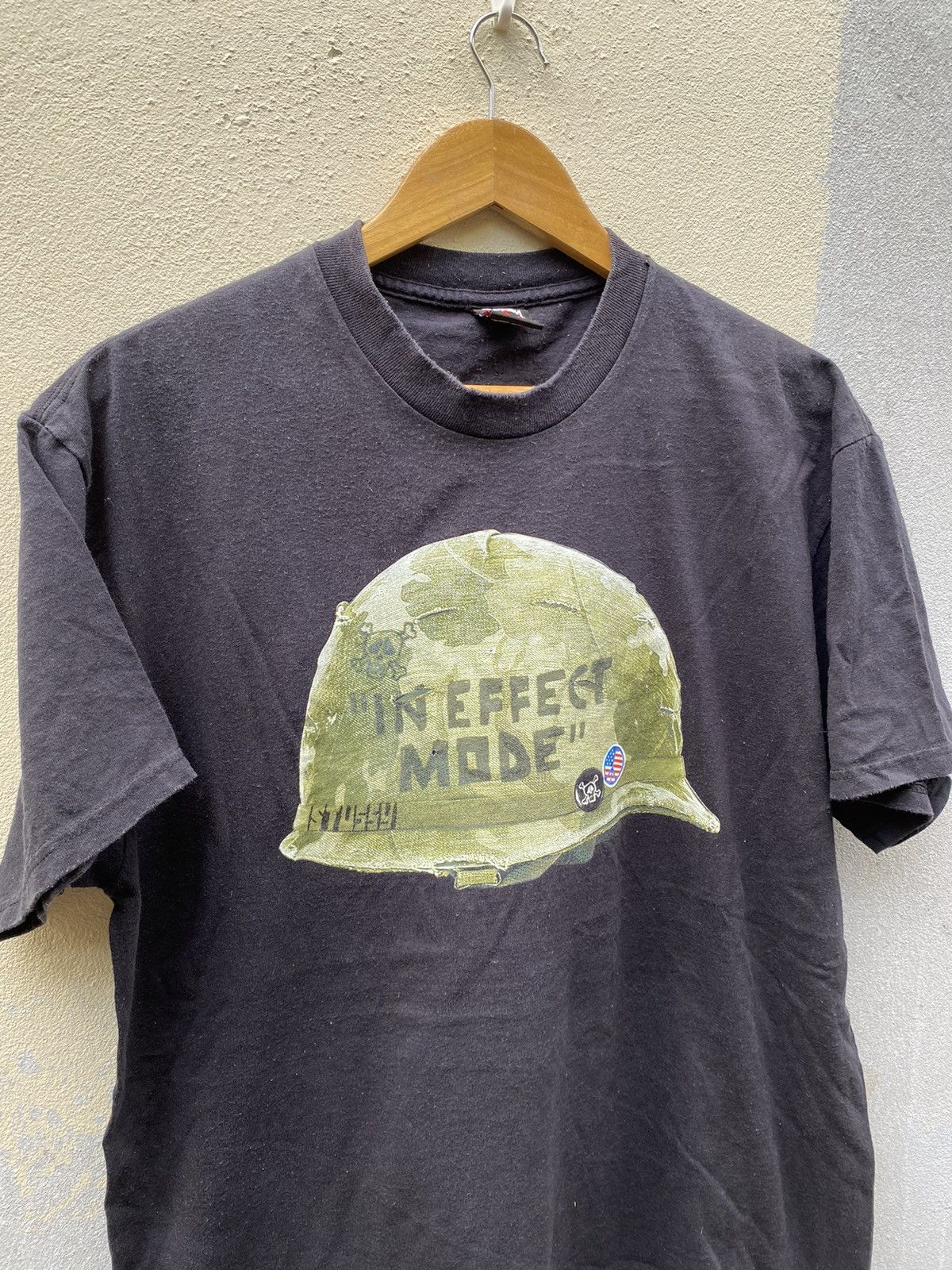 Army Of Me × Rap Tees × Stussy Vintage 90s In effect Mode Black faded Stussy Size US L / EU 52-54 / 3 - 3 Thumbnail